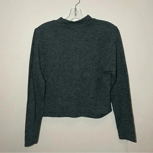 Design Lab Lord & Taylor Corp Top Grey - Picture 2 of 4